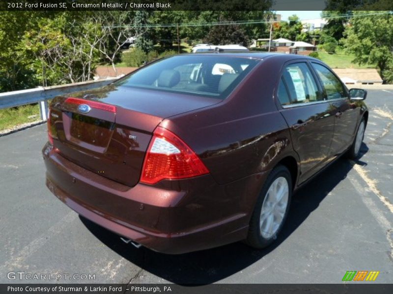 Cinnamon Metallic / Charcoal Black 2012 Ford Fusion SE