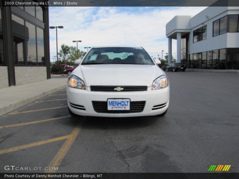 White / Ebony 2009 Chevrolet Impala LT