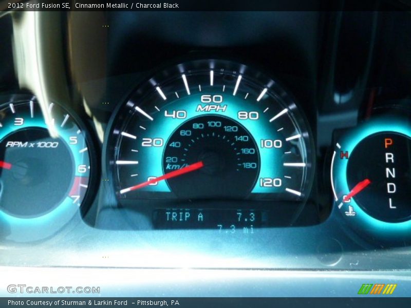 Cinnamon Metallic / Charcoal Black 2012 Ford Fusion SE