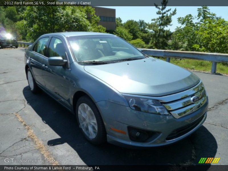Steel Blue Metallic / Camel 2012 Ford Fusion SE V6