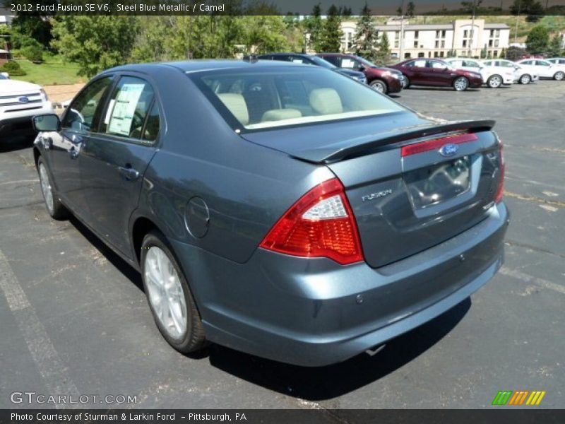 Steel Blue Metallic / Camel 2012 Ford Fusion SE V6