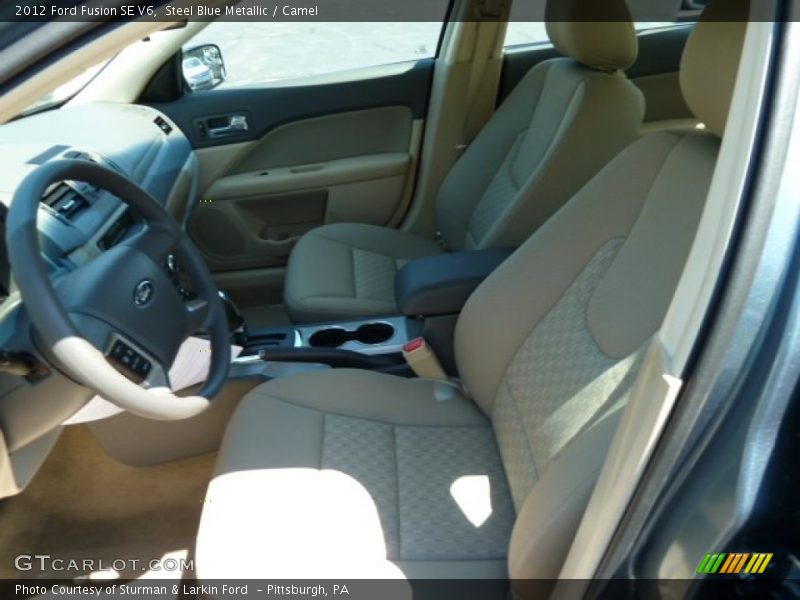 Steel Blue Metallic / Camel 2012 Ford Fusion SE V6