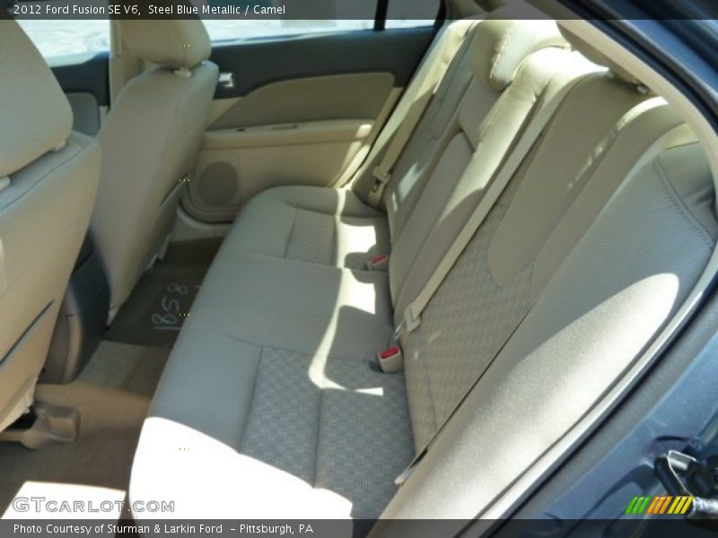 Steel Blue Metallic / Camel 2012 Ford Fusion SE V6