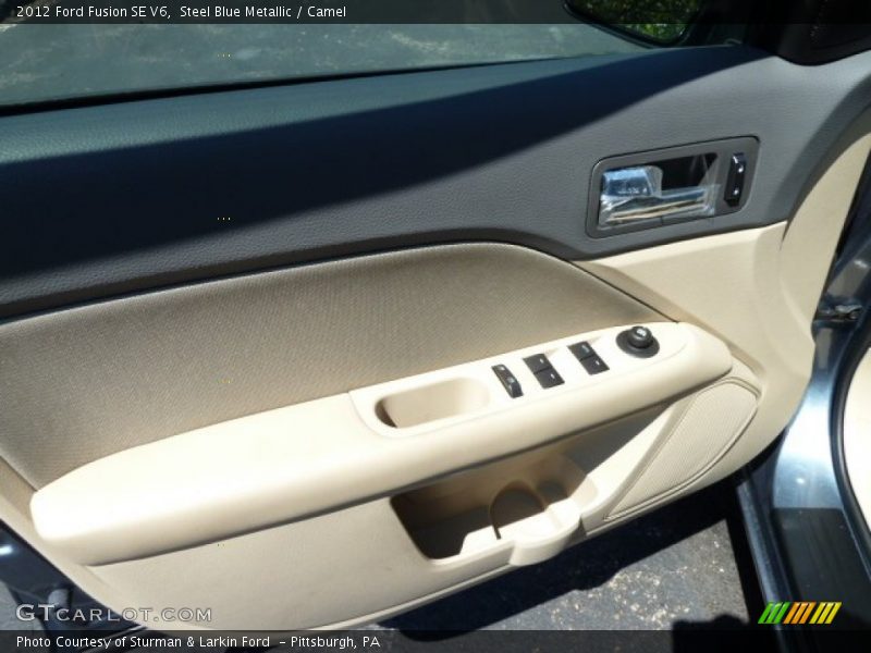 Steel Blue Metallic / Camel 2012 Ford Fusion SE V6