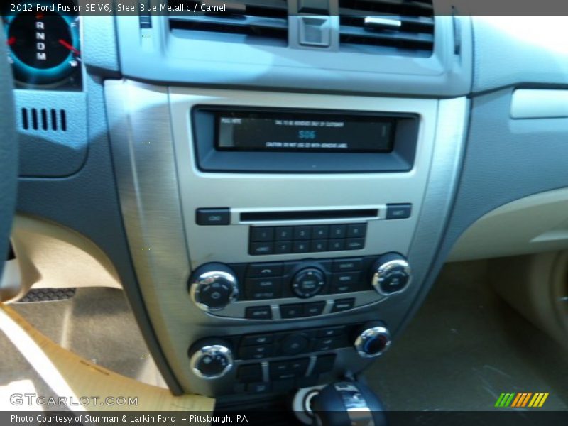 Steel Blue Metallic / Camel 2012 Ford Fusion SE V6