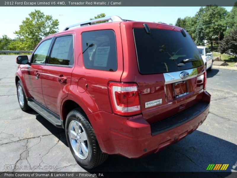 Toreador Red Metallic / Camel 2012 Ford Escape Limited V6 4WD