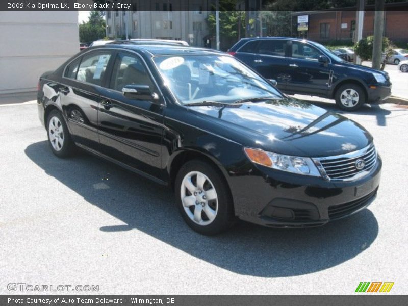 Ebony Black / Gray 2009 Kia Optima LX