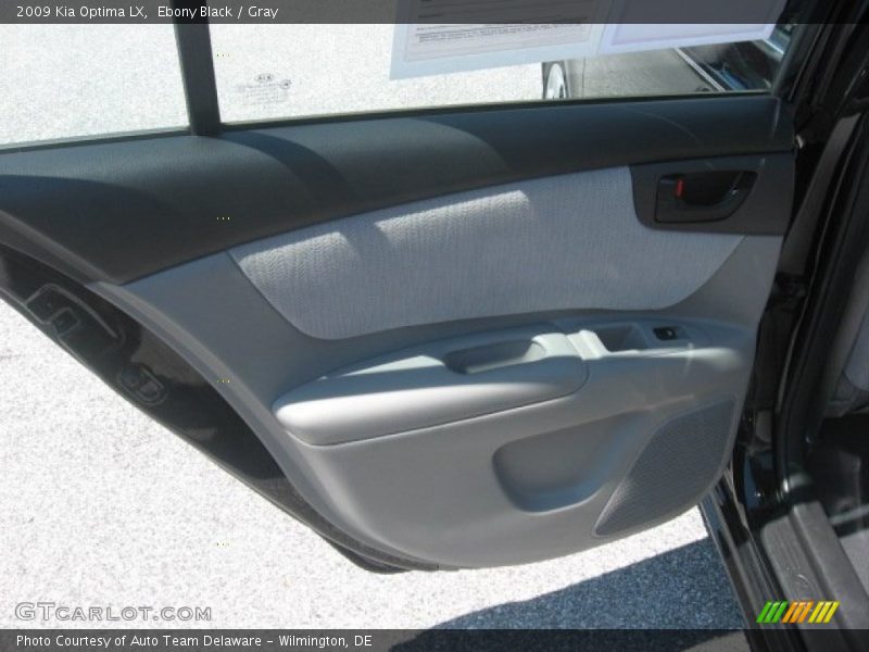 Ebony Black / Gray 2009 Kia Optima LX