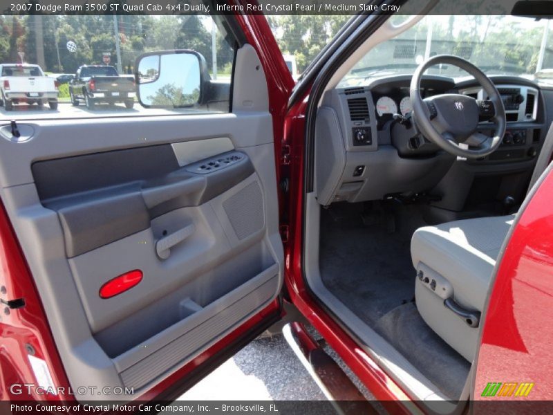 Inferno Red Crystal Pearl / Medium Slate Gray 2007 Dodge Ram 3500 ST Quad Cab 4x4 Dually