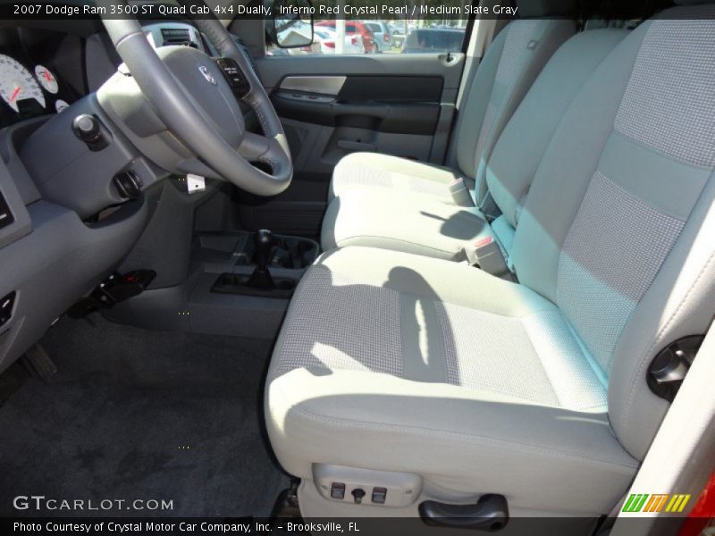 Inferno Red Crystal Pearl / Medium Slate Gray 2007 Dodge Ram 3500 ST Quad Cab 4x4 Dually