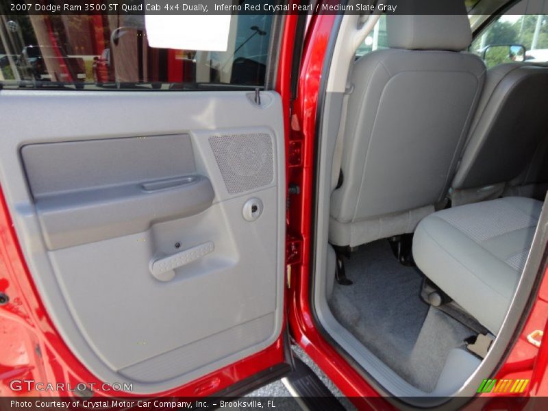 Inferno Red Crystal Pearl / Medium Slate Gray 2007 Dodge Ram 3500 ST Quad Cab 4x4 Dually