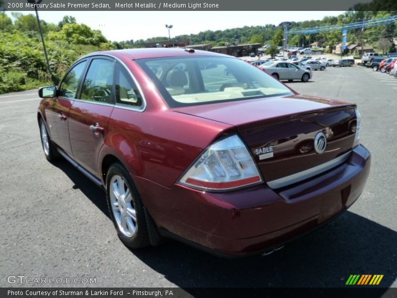 Merlot Metallic / Medium Light Stone 2008 Mercury Sable Premier Sedan