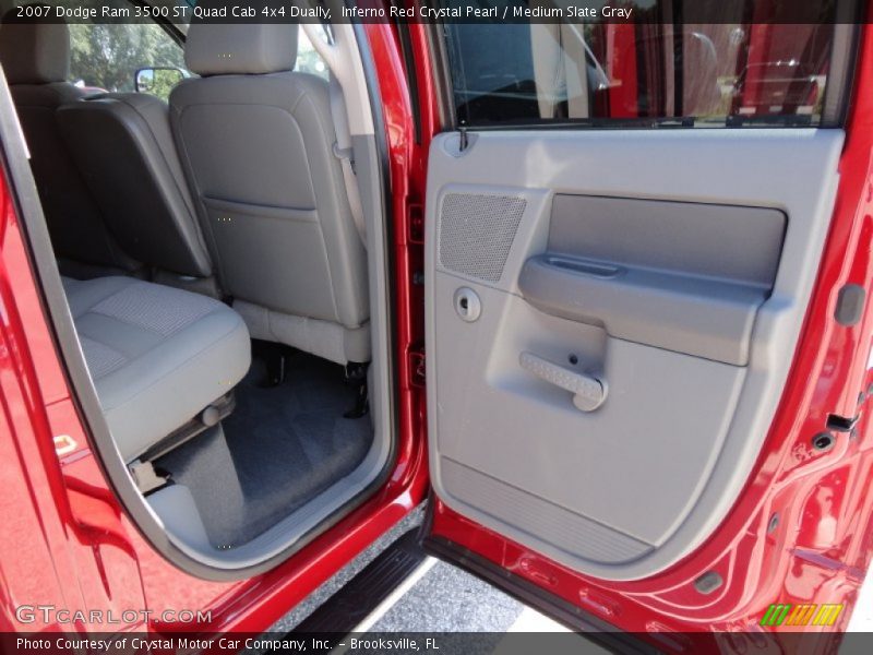 Inferno Red Crystal Pearl / Medium Slate Gray 2007 Dodge Ram 3500 ST Quad Cab 4x4 Dually