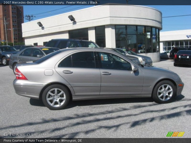 Pewter Metallic / Black 2007 Mercedes-Benz C 280 4Matic Luxury