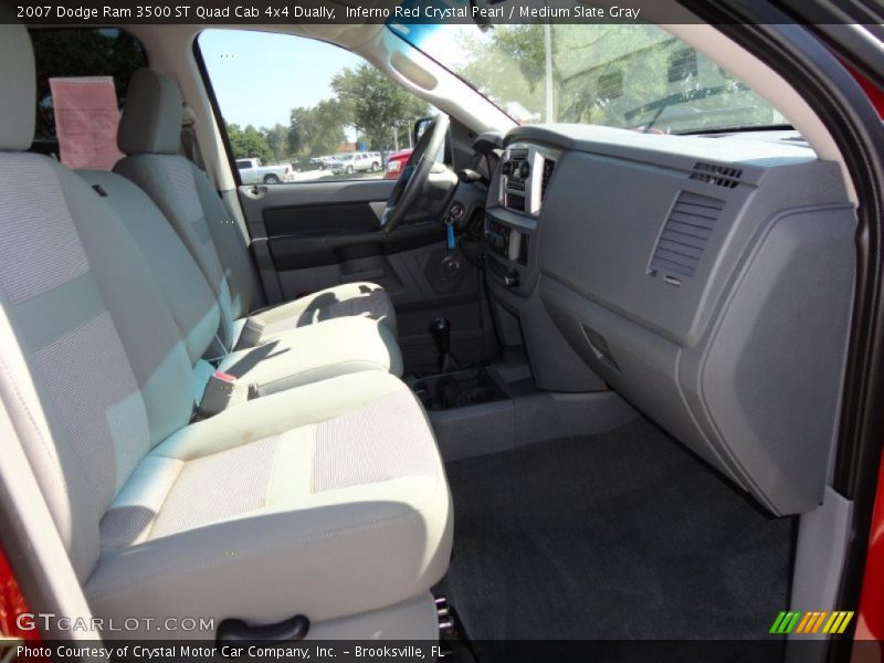 Inferno Red Crystal Pearl / Medium Slate Gray 2007 Dodge Ram 3500 ST Quad Cab 4x4 Dually