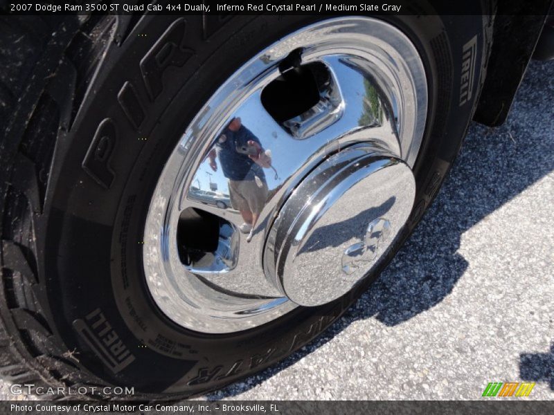 Inferno Red Crystal Pearl / Medium Slate Gray 2007 Dodge Ram 3500 ST Quad Cab 4x4 Dually