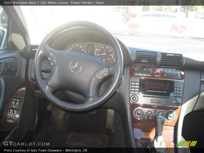 Pewter Metallic / Black 2007 Mercedes-Benz C 280 4Matic Luxury