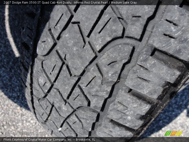 Inferno Red Crystal Pearl / Medium Slate Gray 2007 Dodge Ram 3500 ST Quad Cab 4x4 Dually