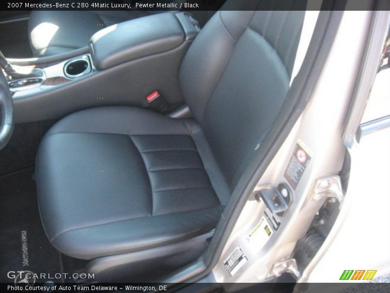 Pewter Metallic / Black 2007 Mercedes-Benz C 280 4Matic Luxury