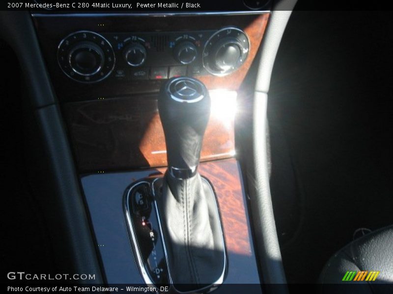 Pewter Metallic / Black 2007 Mercedes-Benz C 280 4Matic Luxury