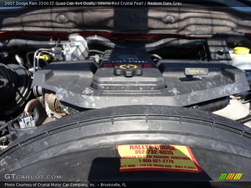 Inferno Red Crystal Pearl / Medium Slate Gray 2007 Dodge Ram 3500 ST Quad Cab 4x4 Dually