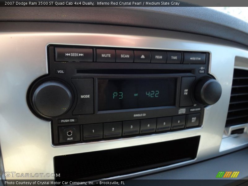 Inferno Red Crystal Pearl / Medium Slate Gray 2007 Dodge Ram 3500 ST Quad Cab 4x4 Dually