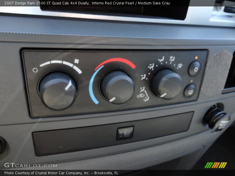 Inferno Red Crystal Pearl / Medium Slate Gray 2007 Dodge Ram 3500 ST Quad Cab 4x4 Dually