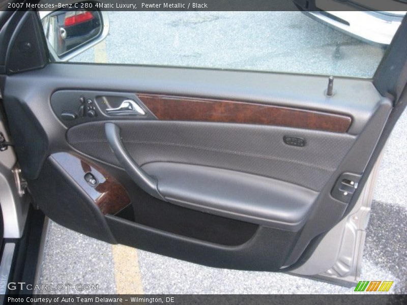 Pewter Metallic / Black 2007 Mercedes-Benz C 280 4Matic Luxury