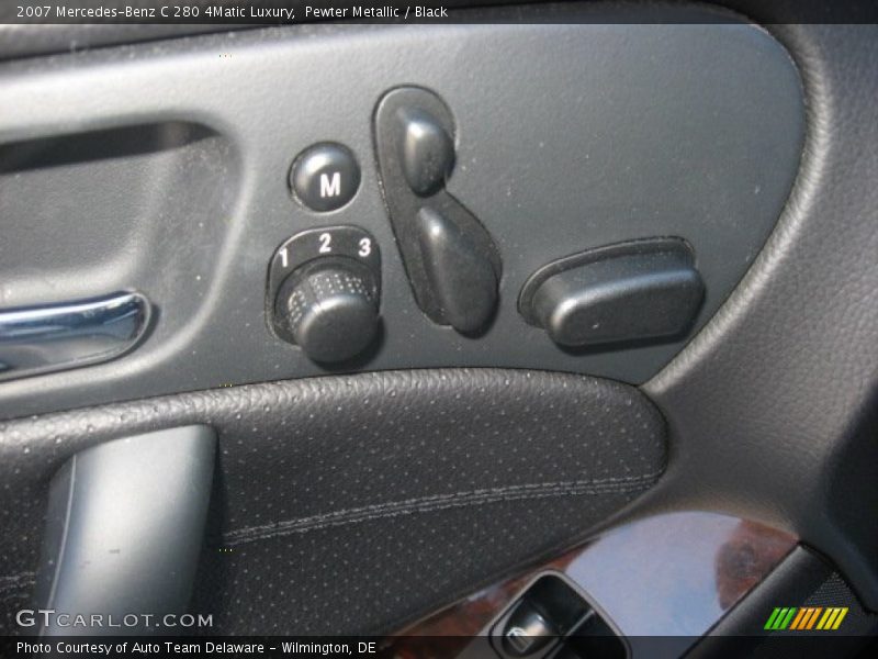 Pewter Metallic / Black 2007 Mercedes-Benz C 280 4Matic Luxury