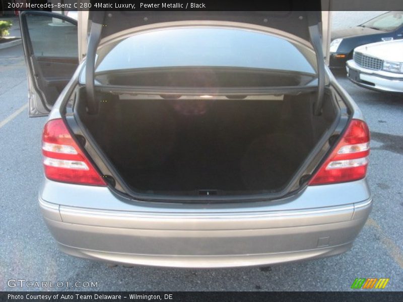 Pewter Metallic / Black 2007 Mercedes-Benz C 280 4Matic Luxury