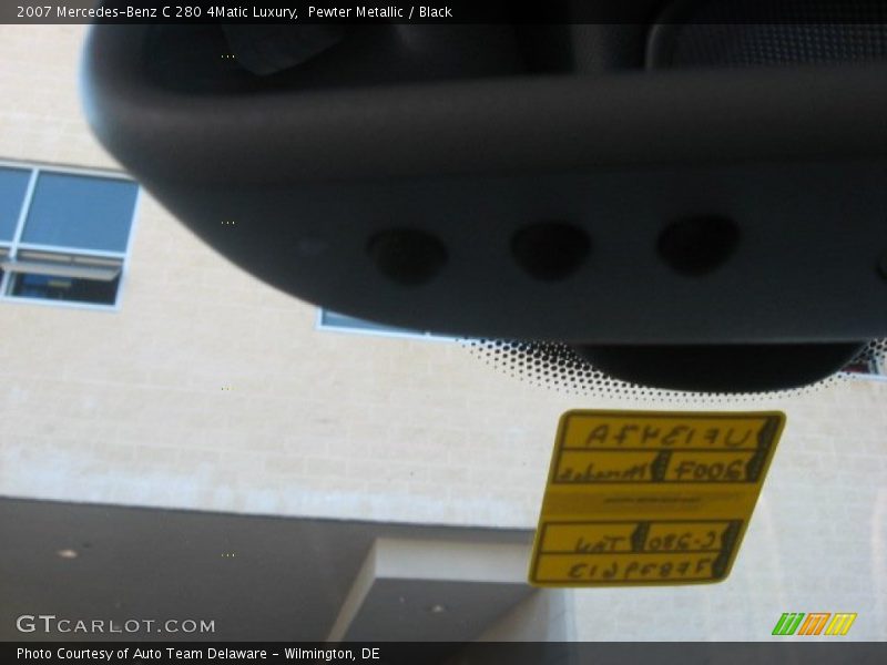 Pewter Metallic / Black 2007 Mercedes-Benz C 280 4Matic Luxury