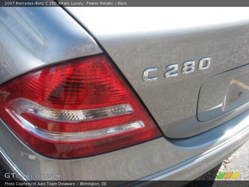 Pewter Metallic / Black 2007 Mercedes-Benz C 280 4Matic Luxury
