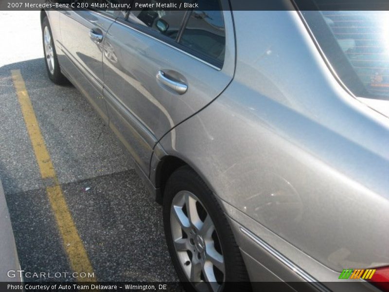 Pewter Metallic / Black 2007 Mercedes-Benz C 280 4Matic Luxury
