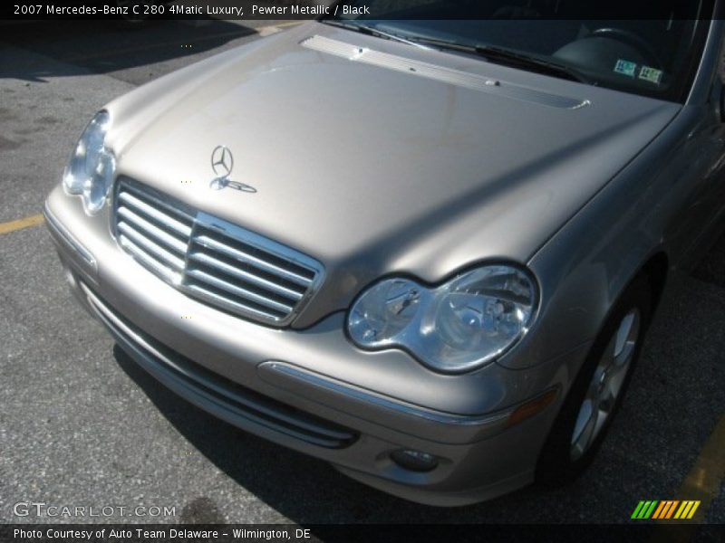 Pewter Metallic / Black 2007 Mercedes-Benz C 280 4Matic Luxury