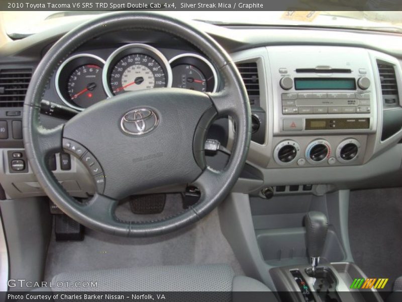 Silver Streak Mica / Graphite 2010 Toyota Tacoma V6 SR5 TRD Sport Double Cab 4x4