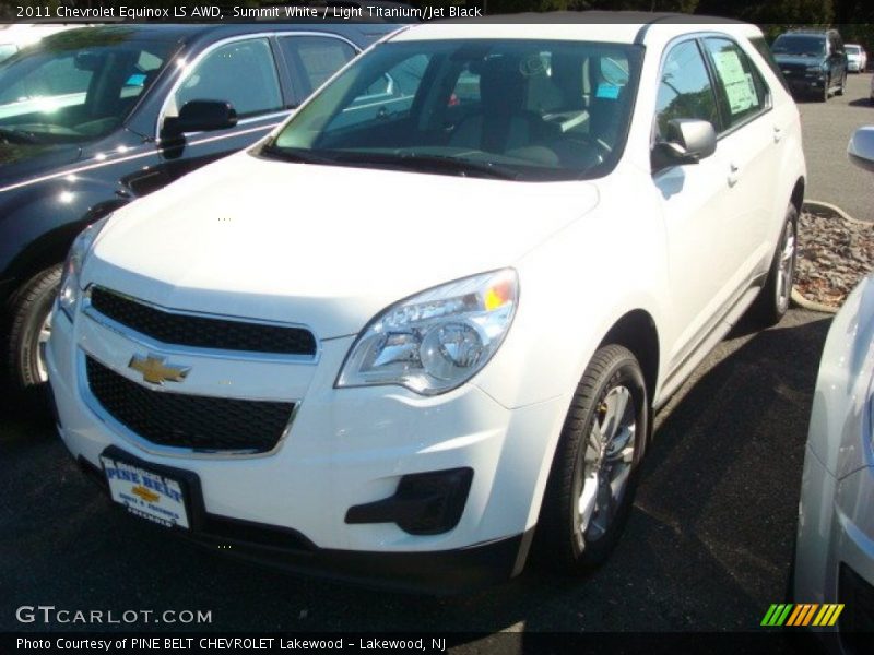 Summit White / Light Titanium/Jet Black 2011 Chevrolet Equinox LS AWD