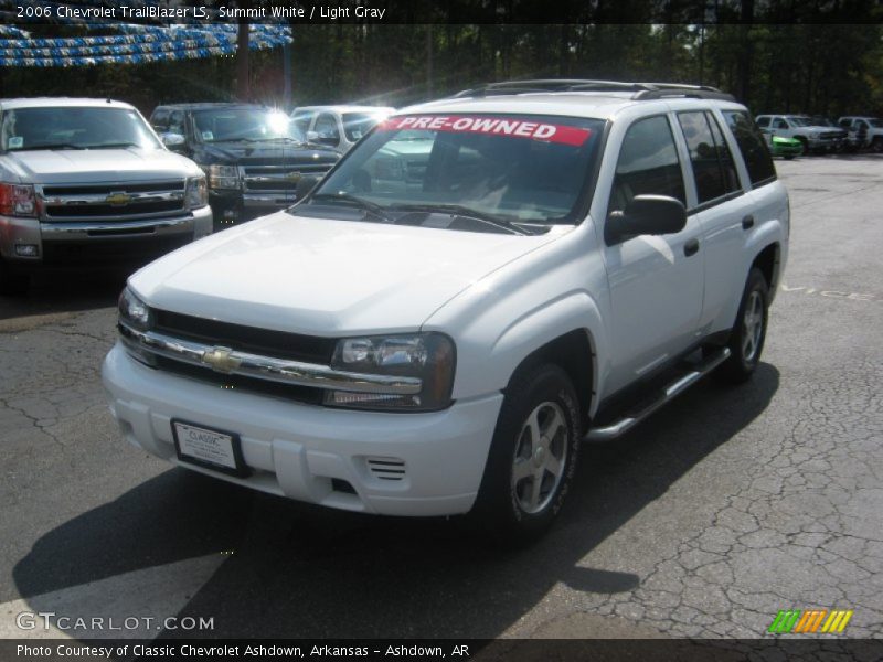 Summit White / Light Gray 2006 Chevrolet TrailBlazer LS