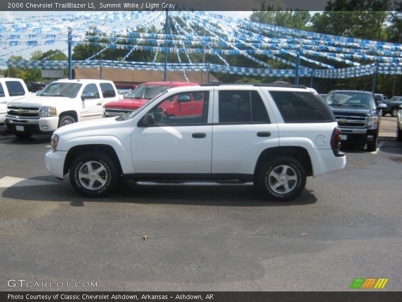 Summit White / Light Gray 2006 Chevrolet TrailBlazer LS