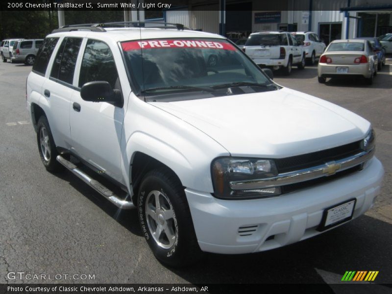 Summit White / Light Gray 2006 Chevrolet TrailBlazer LS