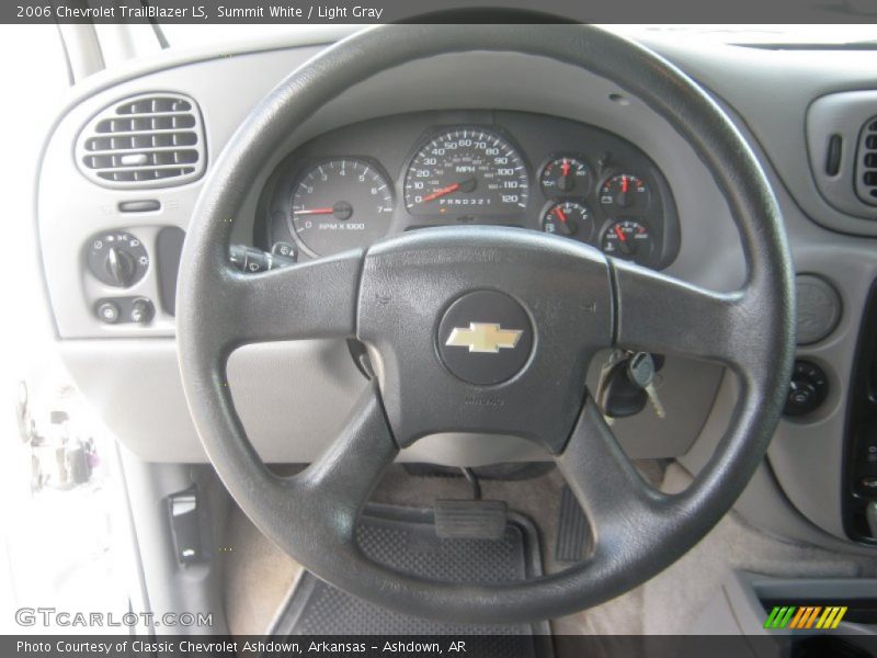 Summit White / Light Gray 2006 Chevrolet TrailBlazer LS