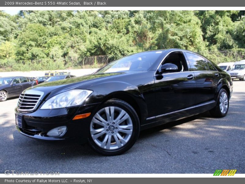 Black / Black 2009 Mercedes-Benz S 550 4Matic Sedan