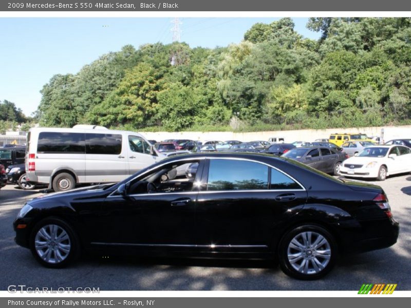 Black / Black 2009 Mercedes-Benz S 550 4Matic Sedan