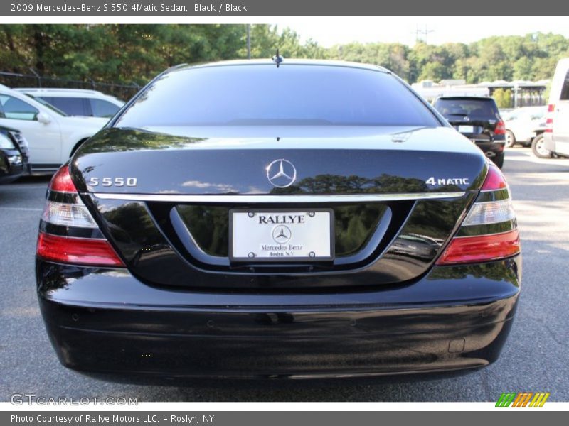 Black / Black 2009 Mercedes-Benz S 550 4Matic Sedan