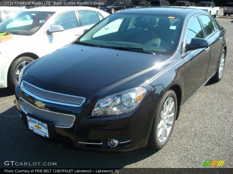 Black Granite Metallic / Ebony 2012 Chevrolet Malibu LTZ