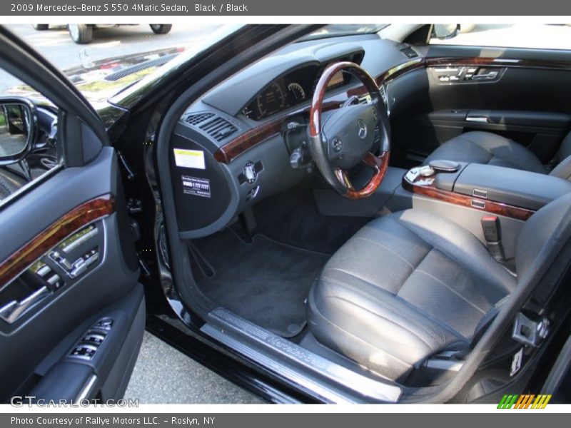 Black / Black 2009 Mercedes-Benz S 550 4Matic Sedan