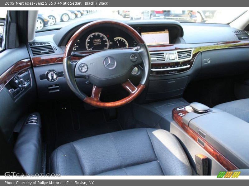 Black / Black 2009 Mercedes-Benz S 550 4Matic Sedan