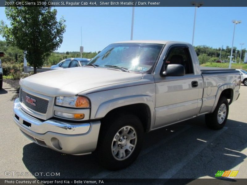 Silver Birch Metallic / Dark Pewter 2007 GMC Sierra 1500 Classic SL Regular Cab 4x4