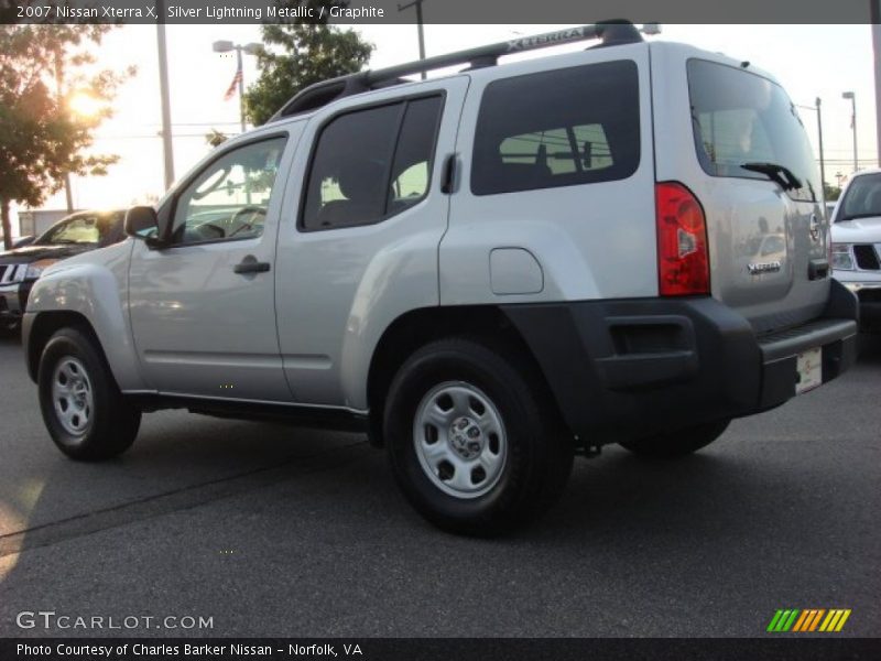 Silver Lightning Metallic / Graphite 2007 Nissan Xterra X