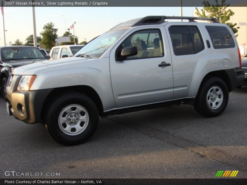 Silver Lightning Metallic / Graphite 2007 Nissan Xterra X