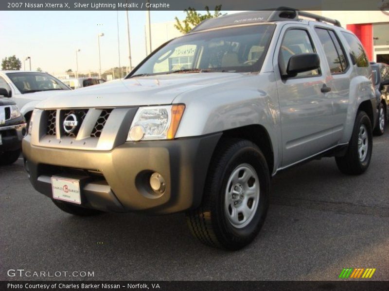 Silver Lightning Metallic / Graphite 2007 Nissan Xterra X